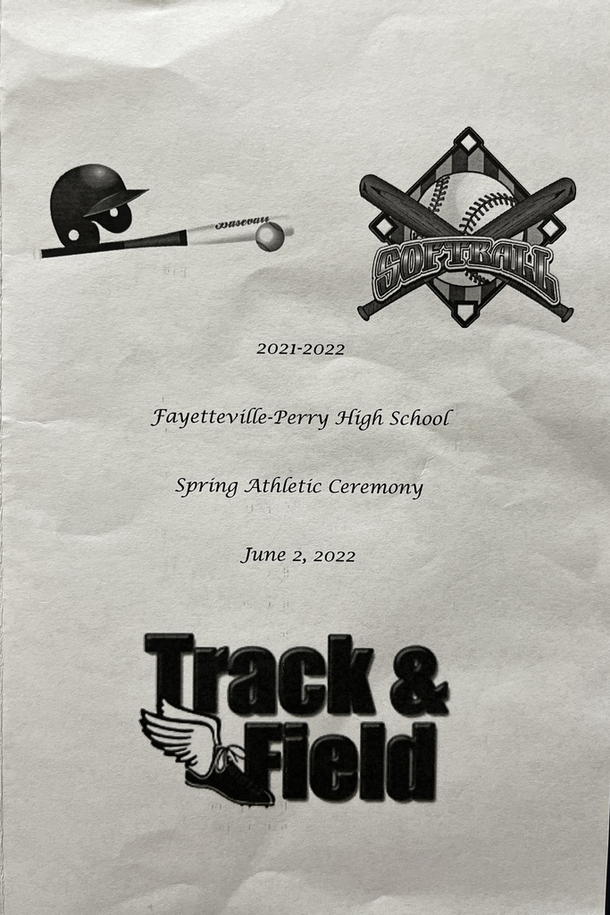 Front page of program