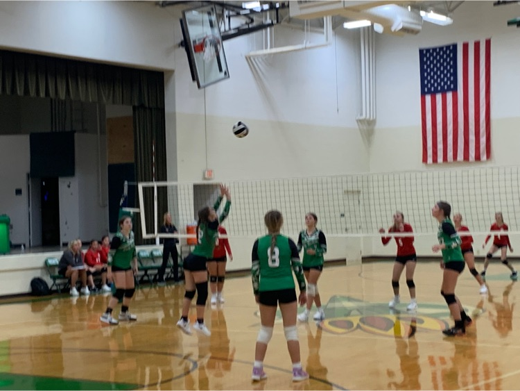 8th grade volleyball vs Fairfield 